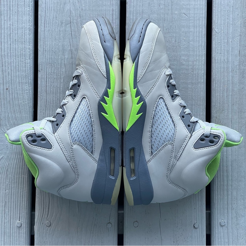 Air Jordan 5 Retro Green Bean 2022 Men’s Athletic Sneakers Size 10 DM9014-003 - Picture 3 of 11